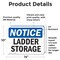 Signmission Ladder Storage, 14 in W x Rectangle, Vinyl Decal OS-2PACK-NS-D-1014-L-13948 - alternate 2